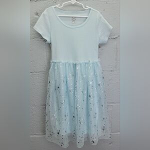 Wonder Nation Cotton Blend Tulle Stars Dress Up Short Sleeve Tutu Dress